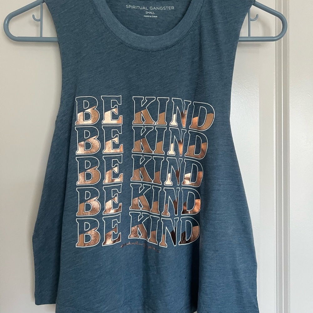 SPIRITUAL GANGSTER Be Kind Crop Tank - SMALL